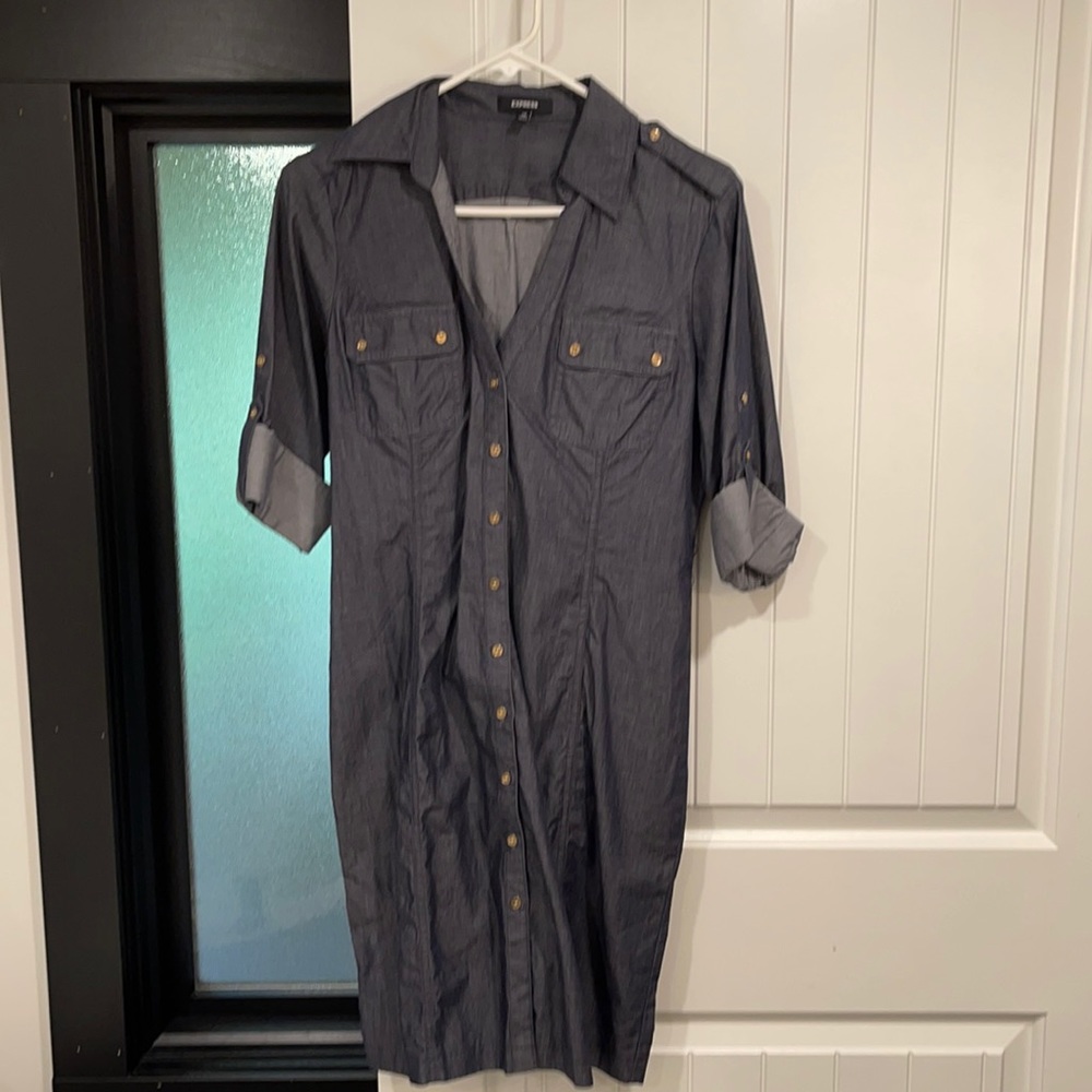 Express size 10 button up dress